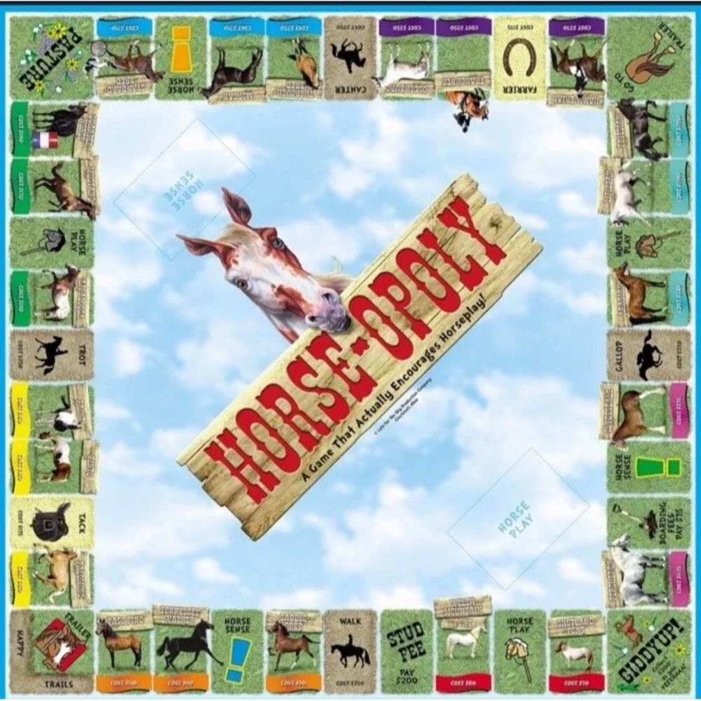 Horse-Opoly Board Game by Late For The Sky NEW SEALED Horseopoly USA